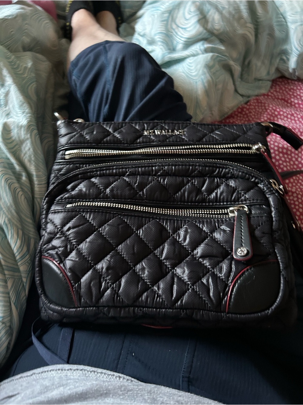 MZ Wallace downtown Crosby Black Quilted Bag - Picture 6 of 14